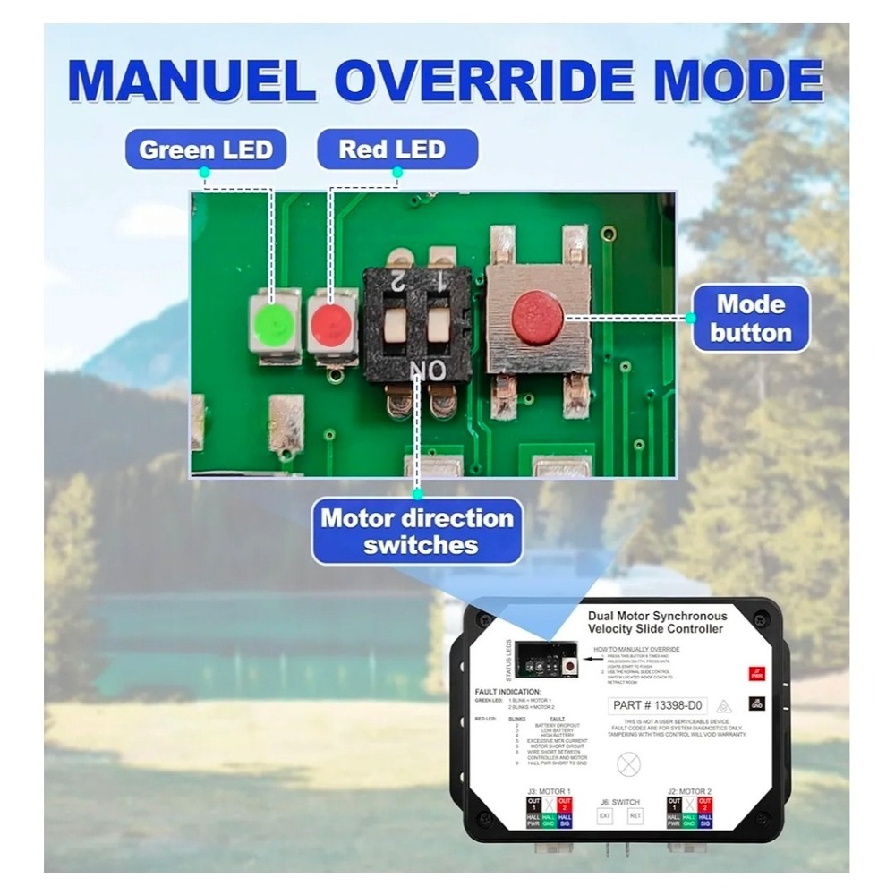 Dual Motor Synchronous Velocity Slide Controller 13398-DO RV Camper - Picture 6 of 16